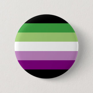 Purple Green Ace Aro Asexual Aromantic Acearo 2 Inch Round Button