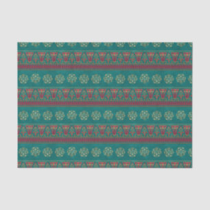 Purple Green and gold  Egyptian Tissue Paper