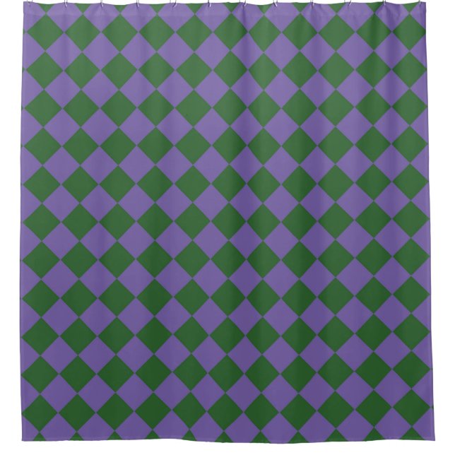 Purple Green Chequered Diamond Pattern  (Front)