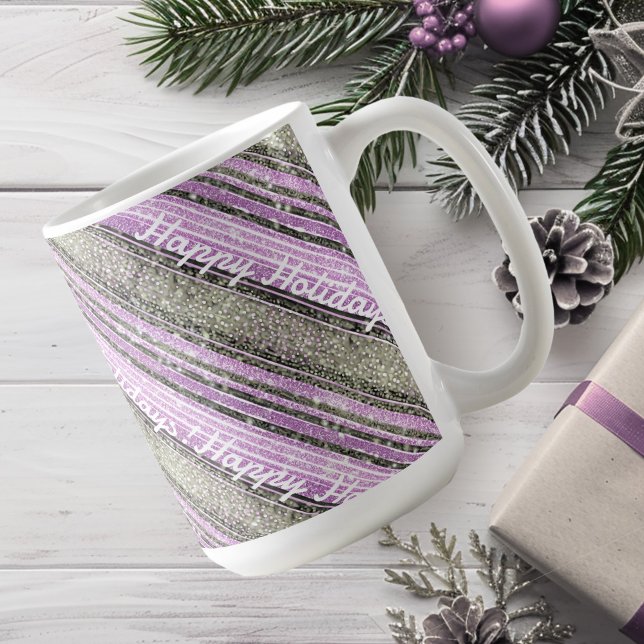 Purple Green Christmas Pattern#28 ID1009 Coffee Mug (Creator Uploaded)