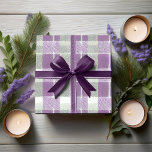 Purple Green Christmas Pattern#7 ID1009 Wrapping Paper<br><div class="desc">If you are wondering what colour combinations to pick for your Christmas decor and gift wrap supplies this year, I've created collections of coordinating patterns to make life just a bit easier. This modern, cozy-looking plaid design, perfect for him, is shown here in a soft purple and green colour palette....</div>