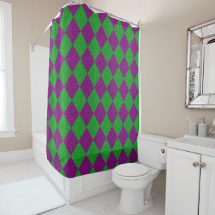 Purple & Green Diamond Glitter