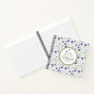 Purple Green Flowers Vacation Rental Guest Book