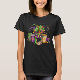 PURPLE GREEN GOLD MARDI GRAS BEVERAGES T-Shirt