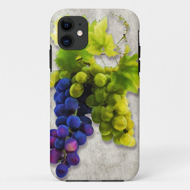 Purple & Green Grapes Case-Mate iPhone Case (Back)