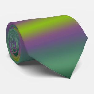 Purple Green Lime Gradient Ombre Tie