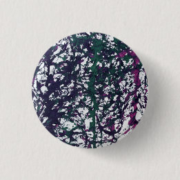 Purple, Green, Pink, Marble Artwork 1 Inch Round Button