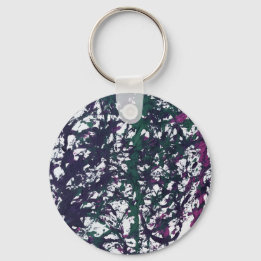 Purple, Green, Pink, Marble Artwork Keychain
