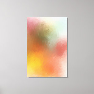 Purple Green Pink Red Yellow Blue Modern Colourful Canvas Print