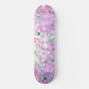 Purple Green Sparkle Space talk  skateboard