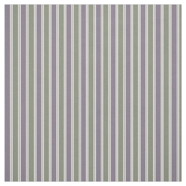 Purple & Green Stripes Fabric (Swatch)