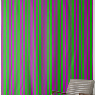 Purple Green Stylish Stripes Pattern Design  Fabric