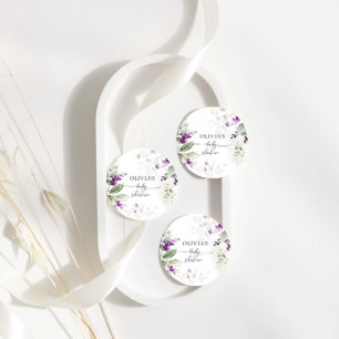 Purple Greenery Lavender Favour Tags