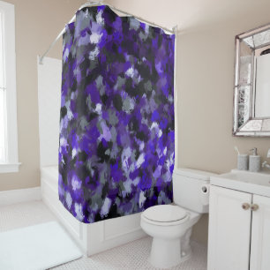 Purple, Grey, Black and Blue Abstract