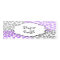 Purple Grey Dahlia raffle ticket or insert card