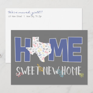 Purple & Grey Home, Sweet New Home - Texas Announcement