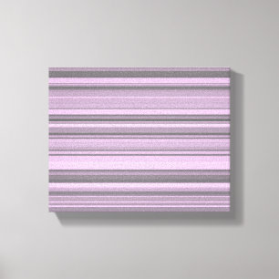 Purple Grey Stripes Canvas Print