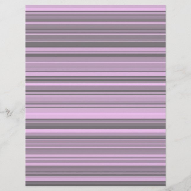 Purple Grey Stripes Letterhead (Front)
