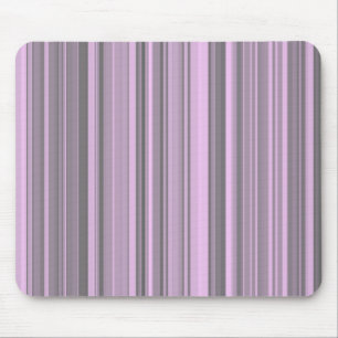 Purple Grey Stripes Mouse Pad