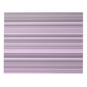 Purple Grey Stripes Notepad