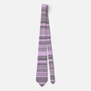 Purple Grey Stripes Tie