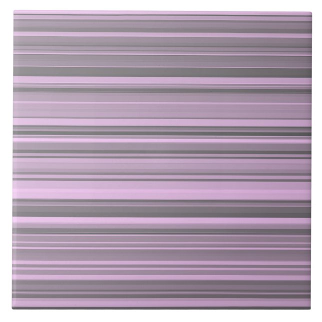 Purple Grey Stripes Tile (Front)