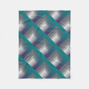 purple grey teal fleece blanket