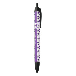 purple grey volleyball player name jersey number  black ink pen