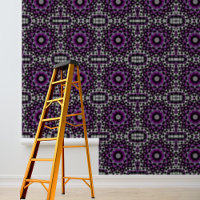 Purple Grey Weave Pattern Peel Stick
