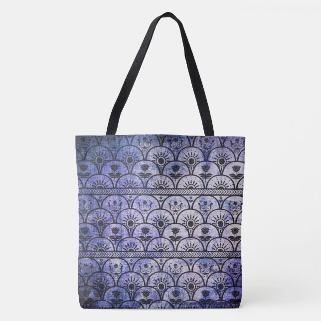 Purple Grunge Bohemian Style, Sac fourre-tout Patt (Devant)
