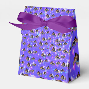 Purple Guinea Pig Sparkle, Birthday Favour Box