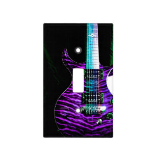 Purple Guitar Music Lightswitch Cover