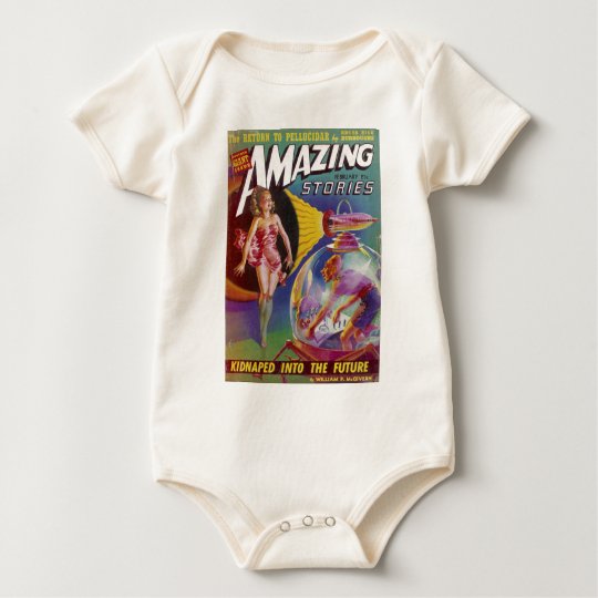 Purple Guy in a Globe Baby Bodysuit
