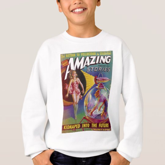 Purple Guy in a Globe Sweatshirt