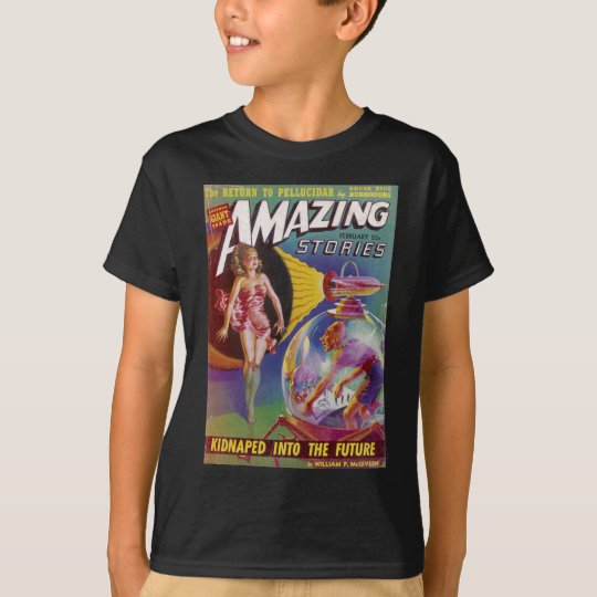 Purple Guy in a Globe T-Shirt