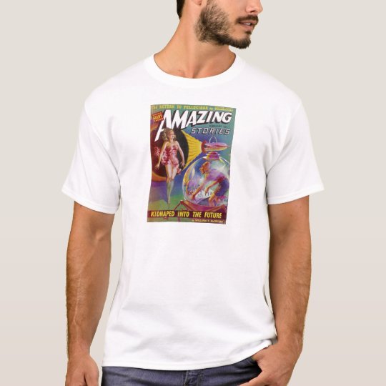 Purple Guy in a Globe T-Shirt