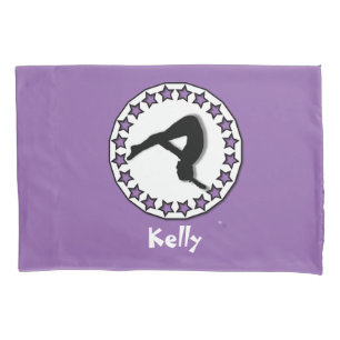 Purple Gymnastics personalized pillowcase