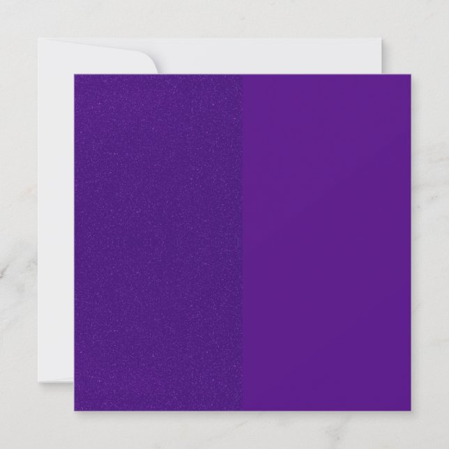 Purple Half-Glitter & Matte Folded Cards (Custom) (Front)