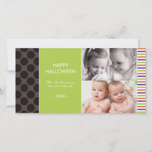 PURPLE HALLOWEEN HALLOWEEN PHOTO CARDS