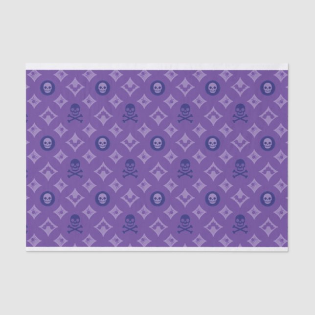 Purple Halloween Louis Vuitton Pattern  Tissue Paper (Front)
