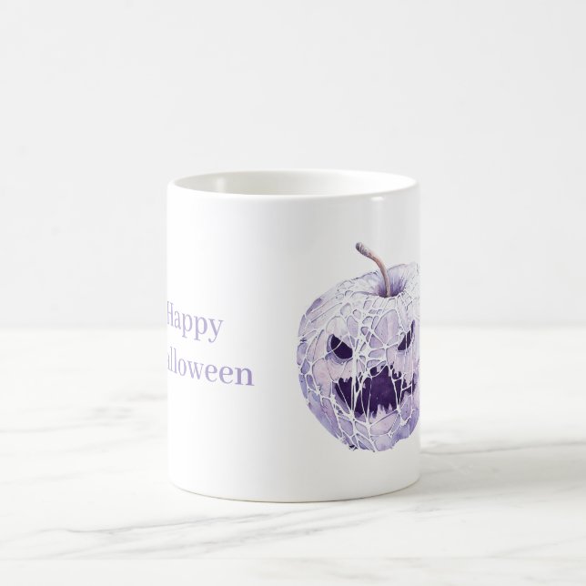 Purple Halloween Pumpkin Coffee Mug (Center)