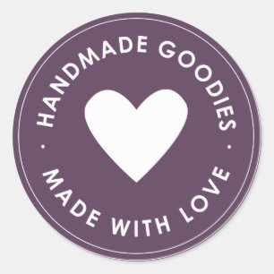 Purple Handmade Goodies Sticker