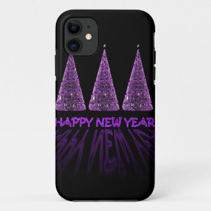 purple happy new year iPhone 11 case