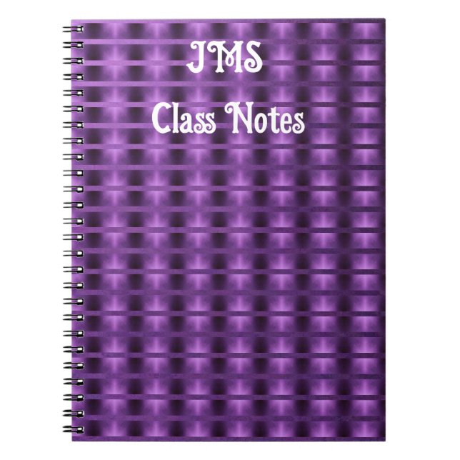 Purple Haze Abstract Ombre - Customizable Notebook (Front)