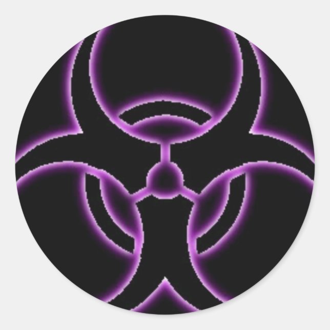Purple Haze Bio-Hazard Sticker (Front)
