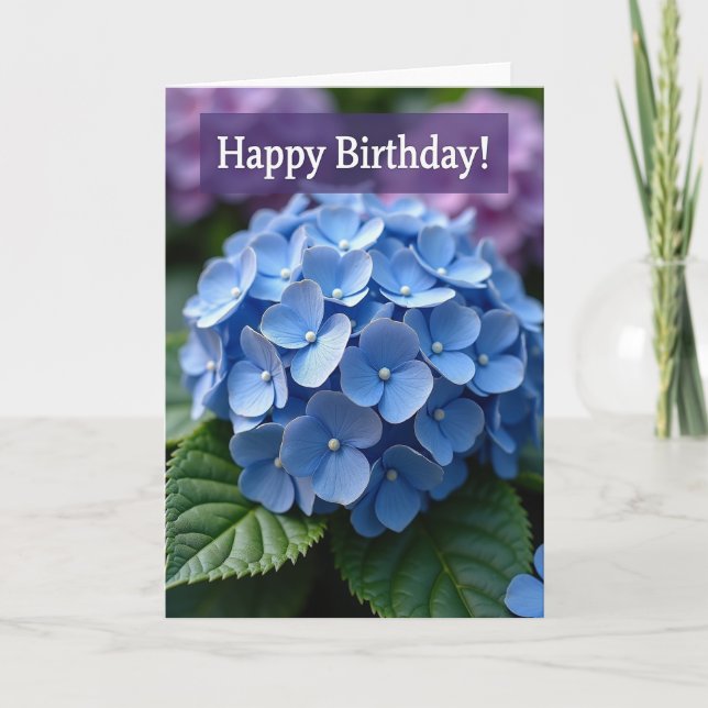 Purple Haze Birthday Card (Front)