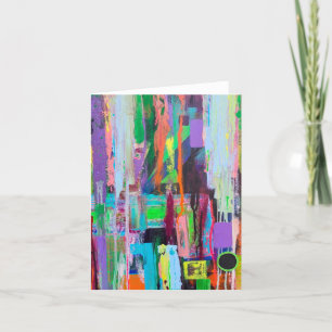 Purple Haze Blank Note Card