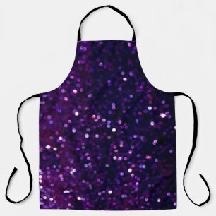 Purple Haze: Glitter Lights Background Apron