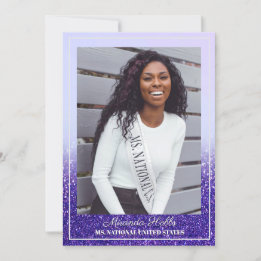 Purple Haze Glitz Pageant Autograph Cartes