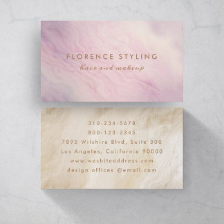Purple Haze Hair Makeup Stylist Business Card